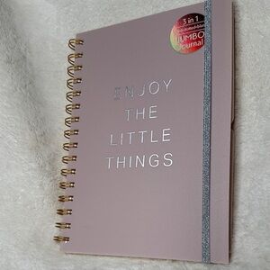 Enjoy the Little Things Spiral Journal Doodle Sketch Notebook Lines, Dots, Blank